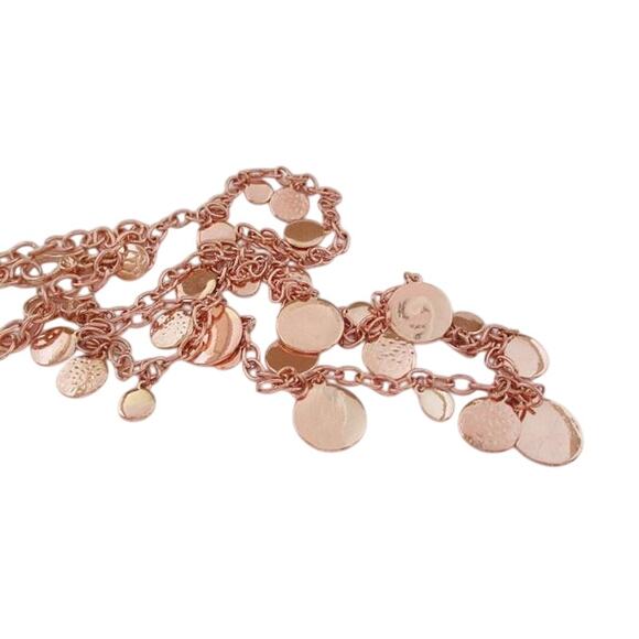 2081 NIP NWOT Alyssa Rose Gold Long Chain Necklace 38” Long - Picture 1 of 2